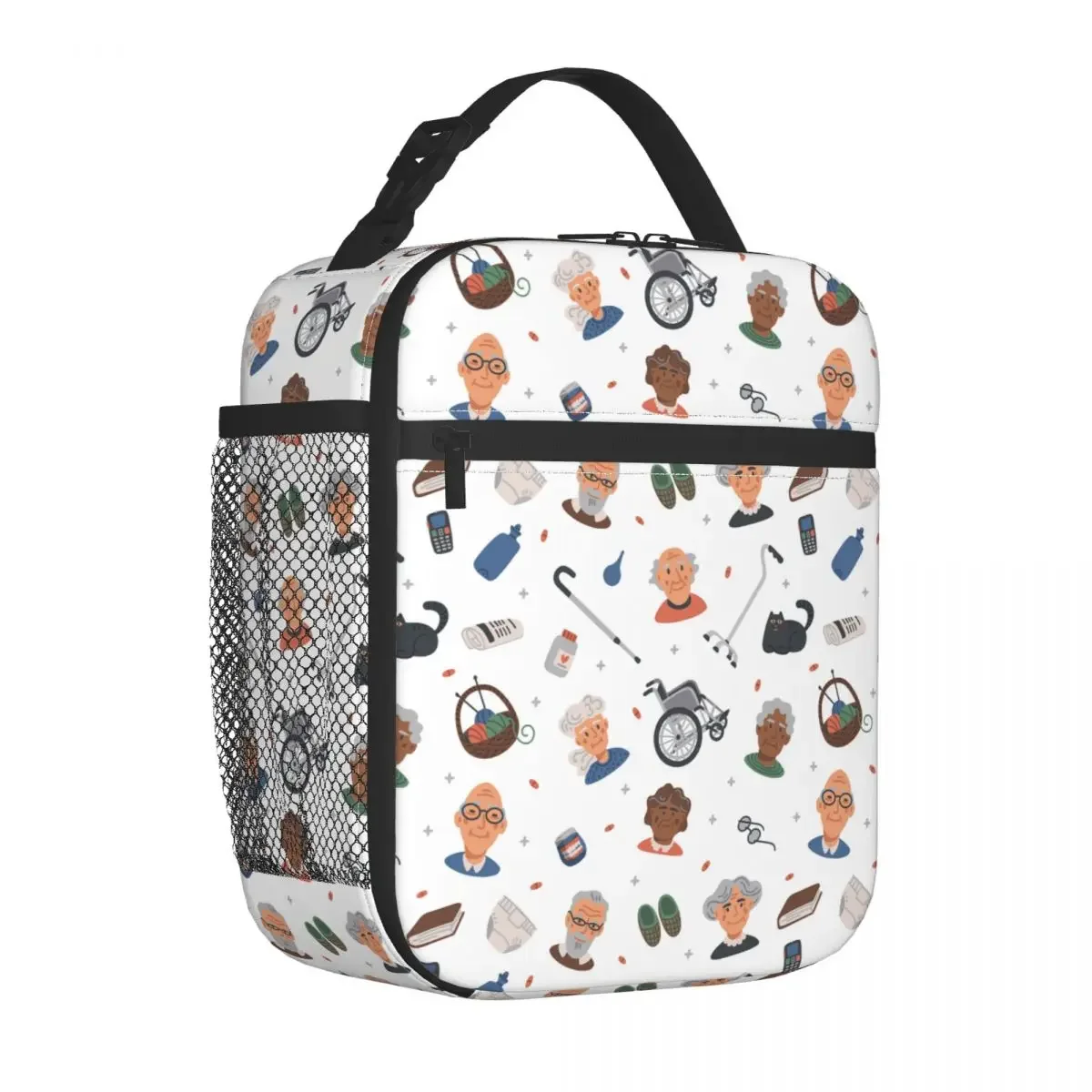 

Изолированные сумки для ланча для пожилых людей, уход за здоровьем, Герметичная сумка-холодильник, сумка-тоут, Ланч-бокс, сумка для пляжа и пикника, бэнто