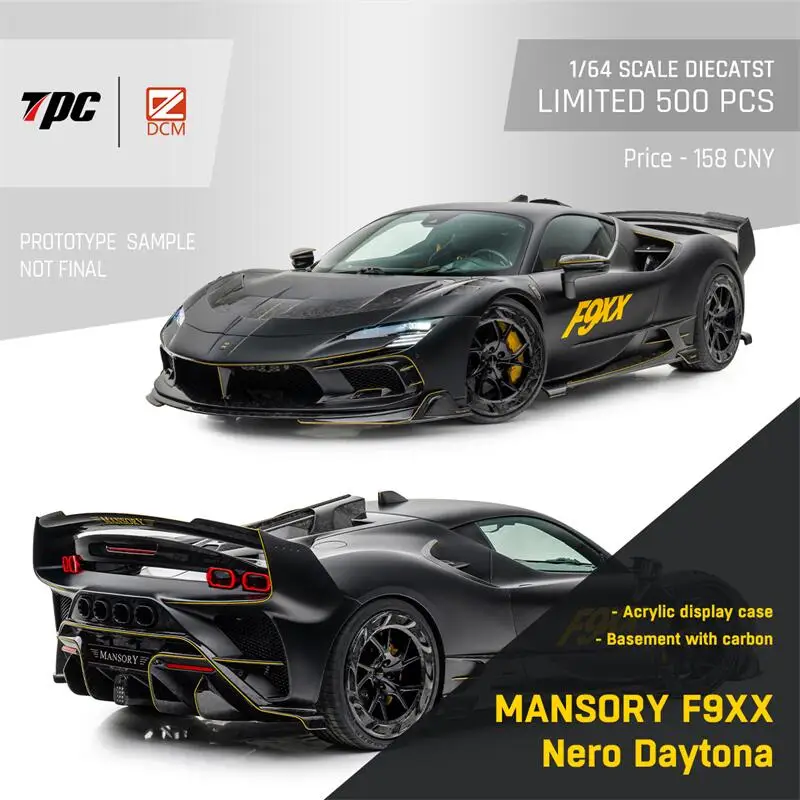 (Pre-Ordine) Dcm X Tpc 1:64 Mansory Sf90 F9Xx Strada/Spider Limited500 Diecast Model Car