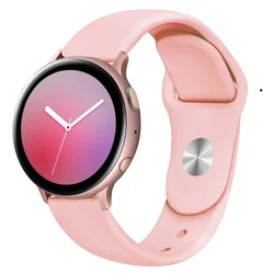 Silicone Sports Strap Replacement Wristband, 22mm for OPPO Watch X (Light Pink)