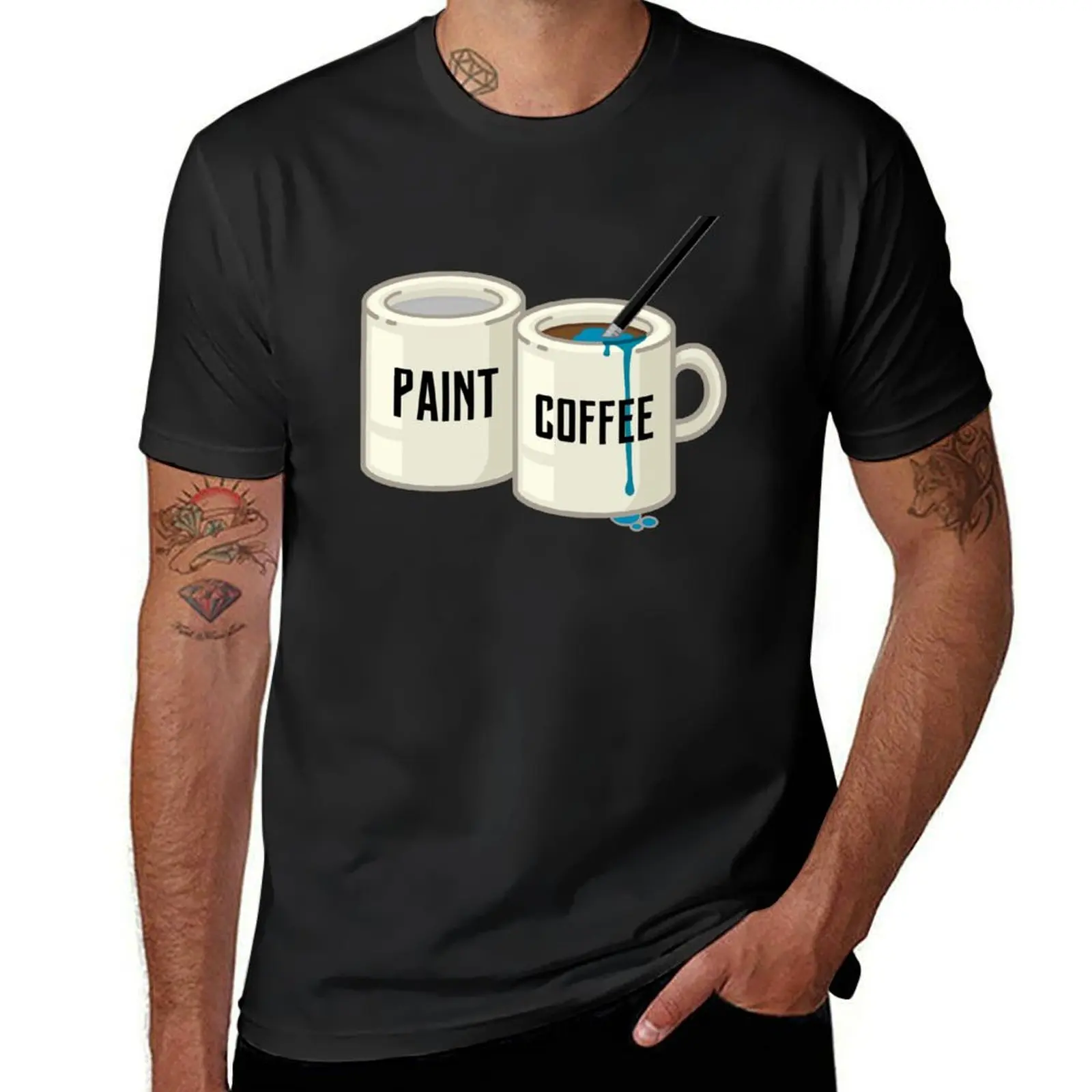 The Painter's Struggle T-Shirt korean fashion new edition men graphic t shirts