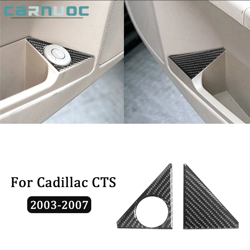 

Carbon Fiber Trunk Switch Stickers Cover Trim For Cadillac CTS 2003 2004 2005 2006 2007 Car Interior Decorative Accessories