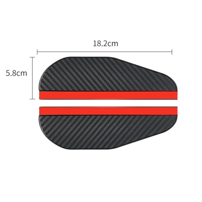Rearview Mirror Rain Shield 2Pcs Car Rearview Mirror Rain Eyebrow Rain Shield Snow Guard Sun Visor Auto Rear View Shade Protector Rainproof Blades Sticker