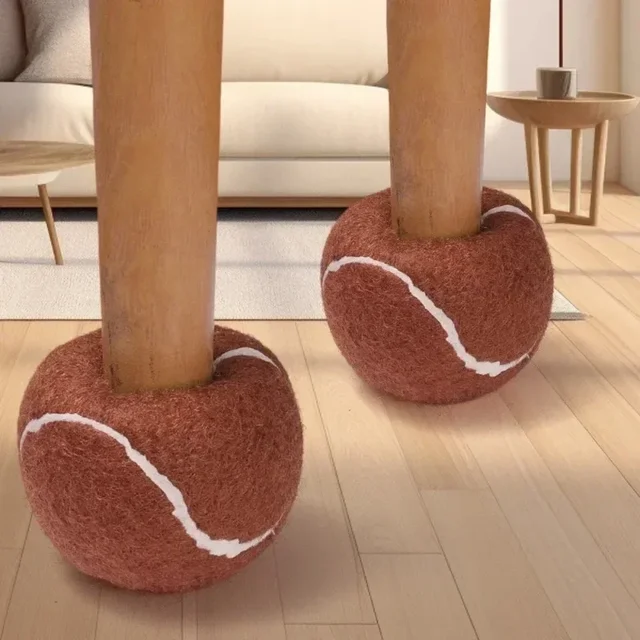 16/1PCS Chair Leg Cups Covers Tennis Balls Shape Non-slip Pads Furniture Floor Protector Cover Anti-Noise Table Legs Chair Cap 3