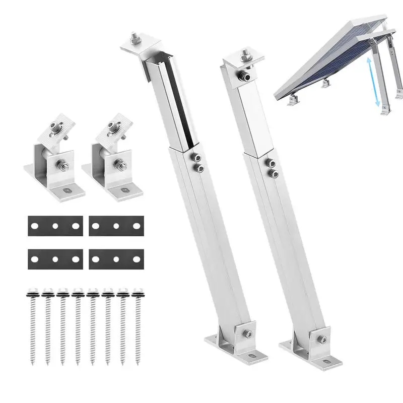 

Solar Panel Mounting Brackets Adjustable Solar Panel Bracket Aluminum Alloy Solar Power System Supporting Stands Solar Panel
