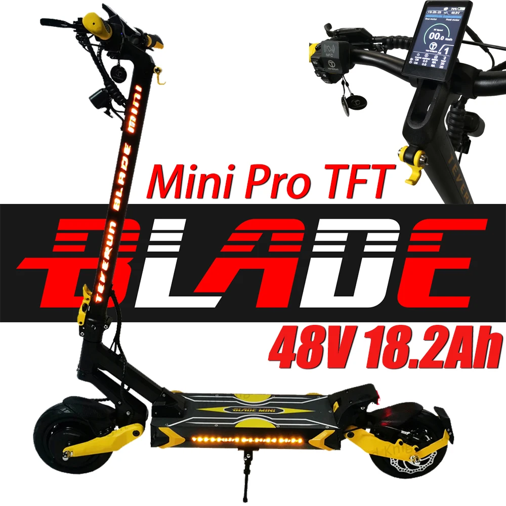 Teverun Blade Mini Pro Electric Scooter with 48V Battery and Dual Motor