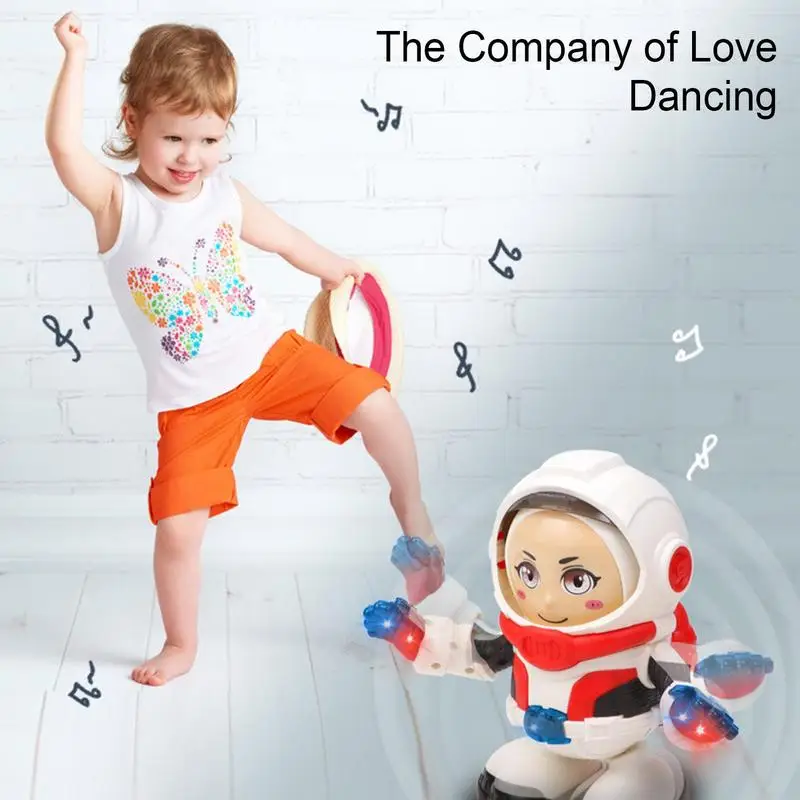 360 Spinning Music Dancing Robots With Colorful Lights For Kids, Toddlers Smart Interactive Electronic Toys_voghion.com