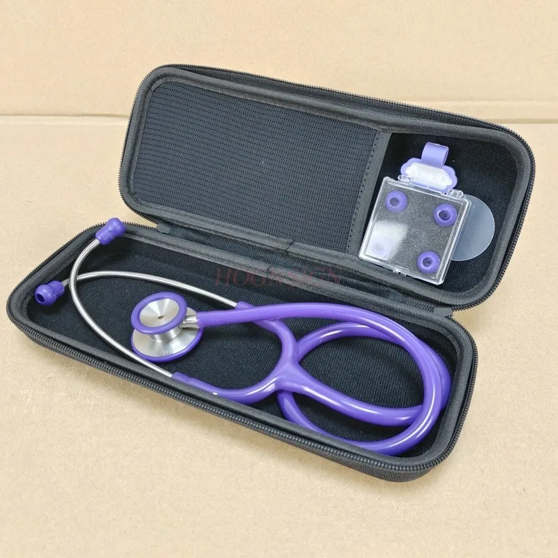 Nurse stetoscope with box Stainless steel stethoscope double-sided doctor home professional multi-function fetal heart