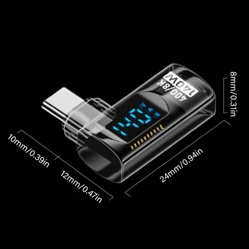 USB to Type C Adapter E56B with 140W Quick Charging 40Gbps Transmission 8K60HZ Screen Projection