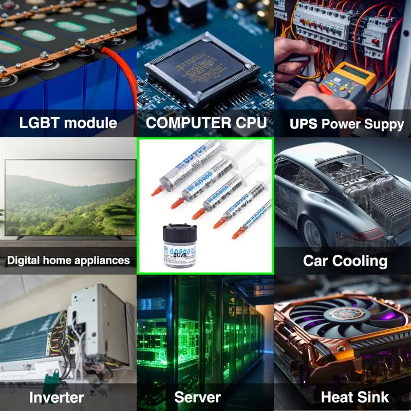 Description Picture 3 of itemSilicone Thermal Paste Heat Transfer Grease Heat Sink CPU GPU Chipset Notebook Computer Cooling Syringe Plaster Water Cooler