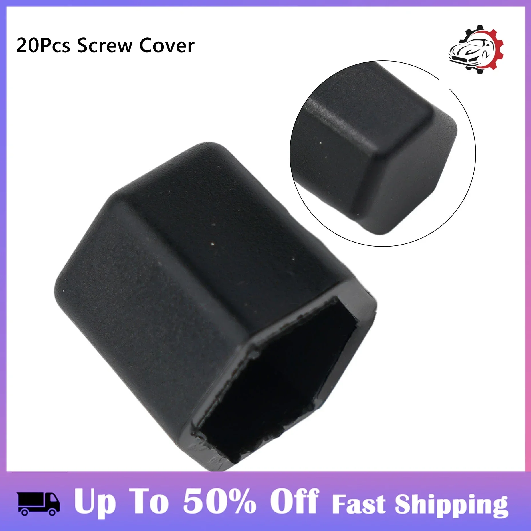 Car Tires Accessories Wheel Nut Screw Cover Lug Dust Bolt Cap 20Pcs