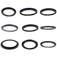40.5-62 55-67 55-72 55-77 58-67 58-72 58-77 62-72 62-77 67-77mm Metal Step Up Rings Lens Adapter Filter Set