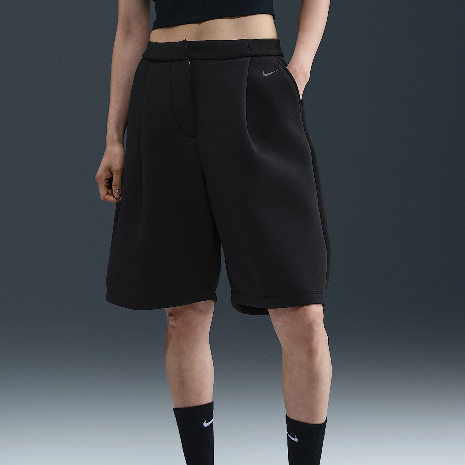 Nike Originals Sportswear Short décontracté respirant à coupe ample pour femme IF1656-010 1 Nike Originals Sportswear Short décontracté respirant à coupe ample pour femme IF1656-010 1