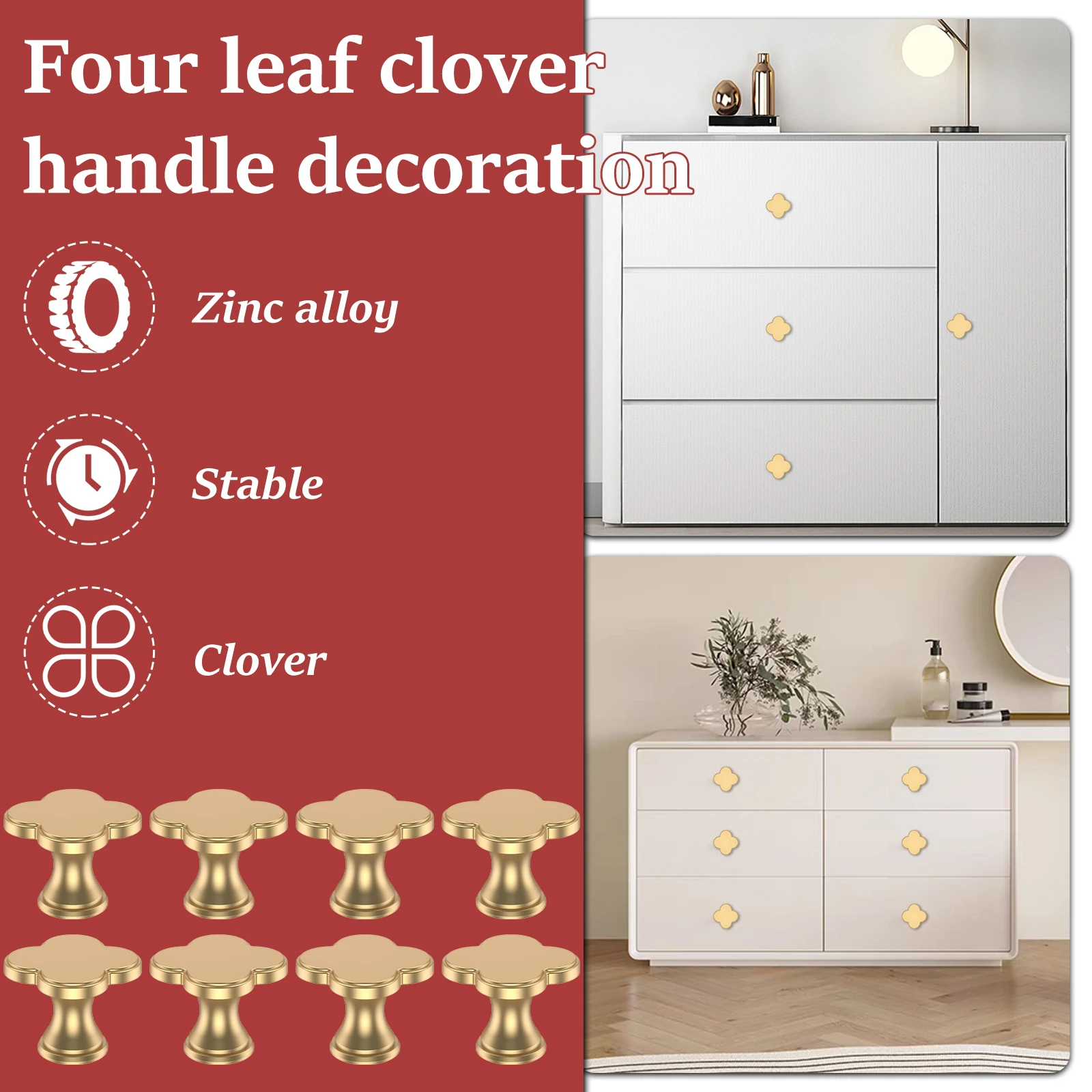 2-8Pcs Gold Ball Handle Ball Knobs Cabinet Knob with Screws Zinc Alloy Dresser Knobs Single Hole Drawer Pulls Wardrobe Furniture
