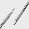 New Nail Double-ended Use Stainless Steel Circle Beveled Head Cuticle Pusher Remover Manicure Sticks Tool Nail Art Tool 4