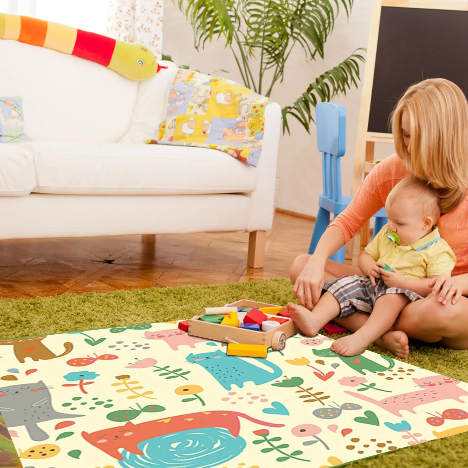 Tapis Puzzle pour bébé 30x1cm, matelas pour bébé, couverture en mousse EVA,  jouets éducatifs, tapis de