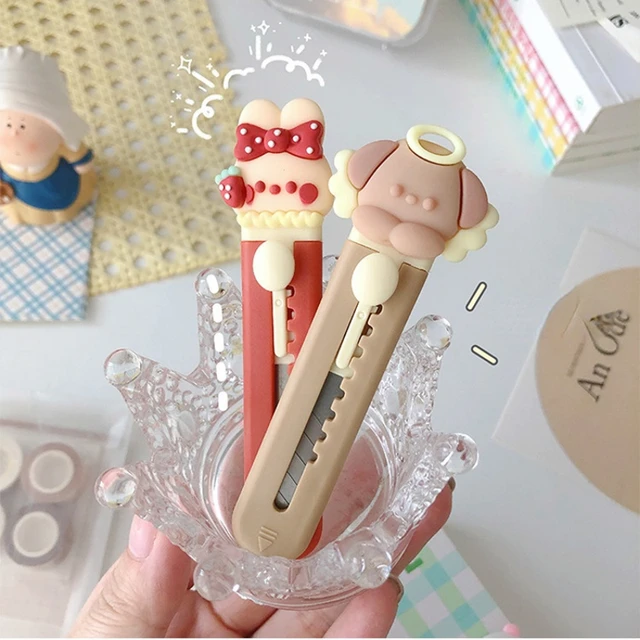 Cute Cat Paw Utility Knife Kawaii Mini Portable Paper Cutter Letter