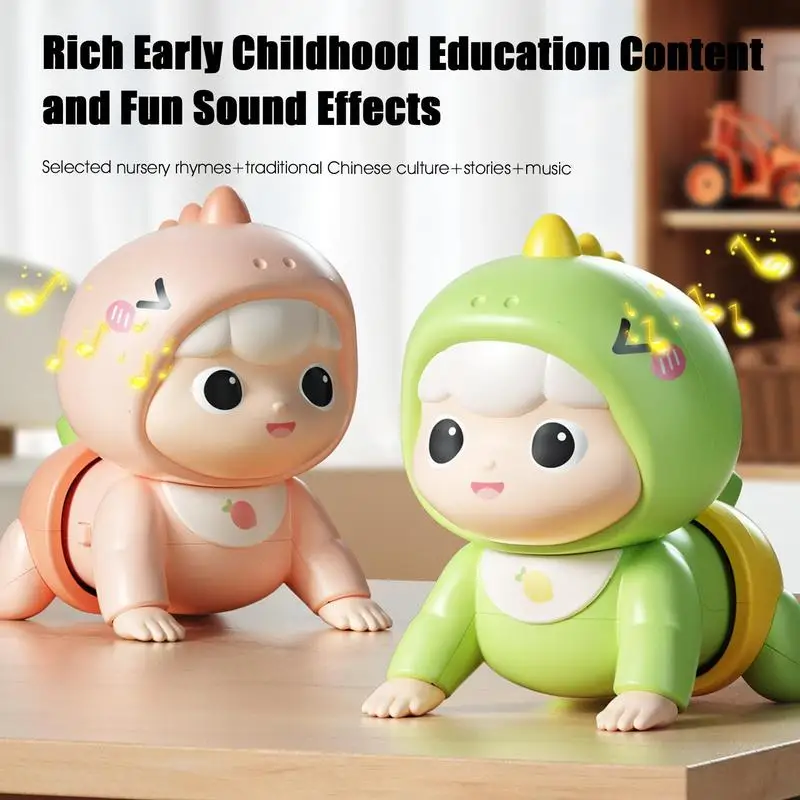 Crawling Toys Baby Electric Crawling Toy with Sound and Music Baby Electronic Pets Musical Toys Educational Toddler Moving Toy 3