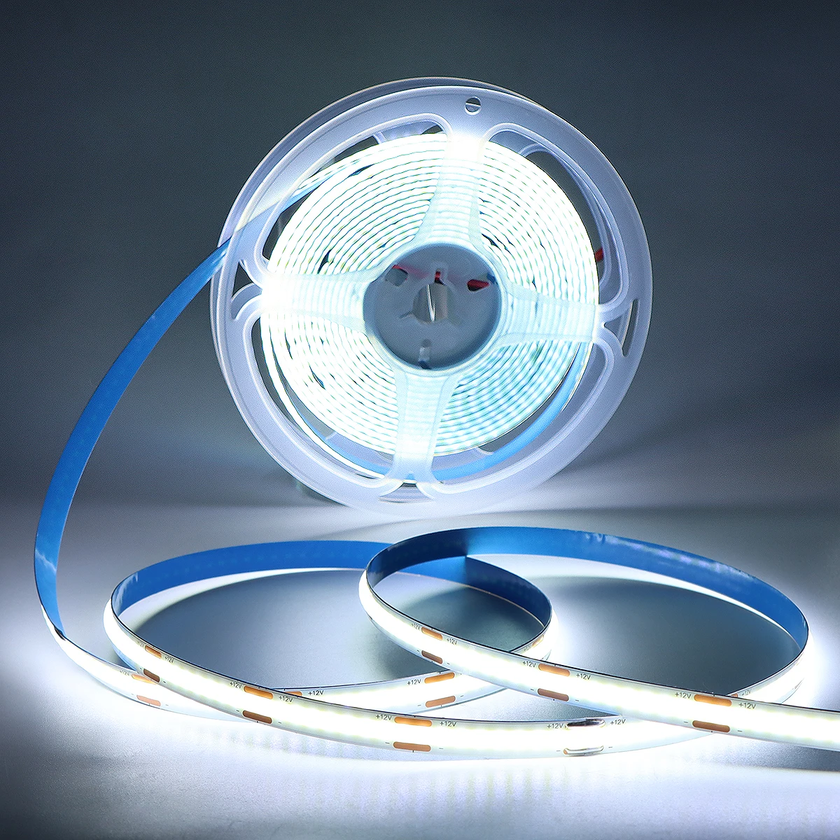 Super Thin 8mm COB LED Strip 320LEDs/M High Density Flexible DC12V LED Light Tape Ribbon For Kitchen Cabinet Room Decor Lighting