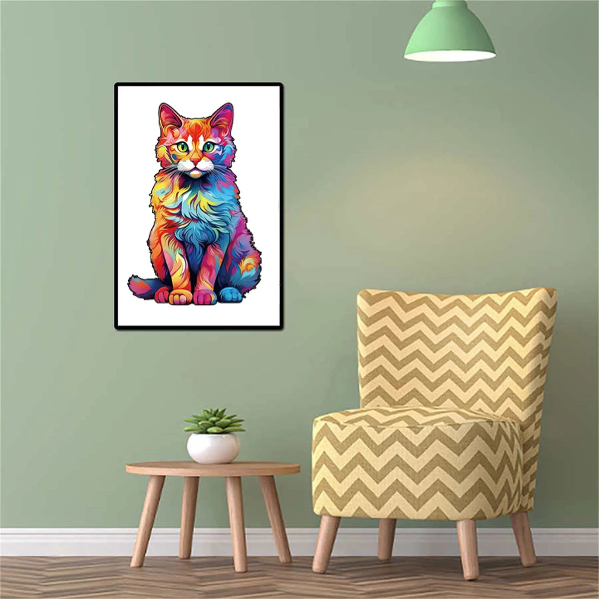 Jigsaw Puzzles Wooden Jigsaw Puzzles Cat Series Aniaml Puzzle Circular Wooden Puzzles Interesting Jigsaw for Adults Kids Birthday Holiday Gifts Intelligent Jigsaws