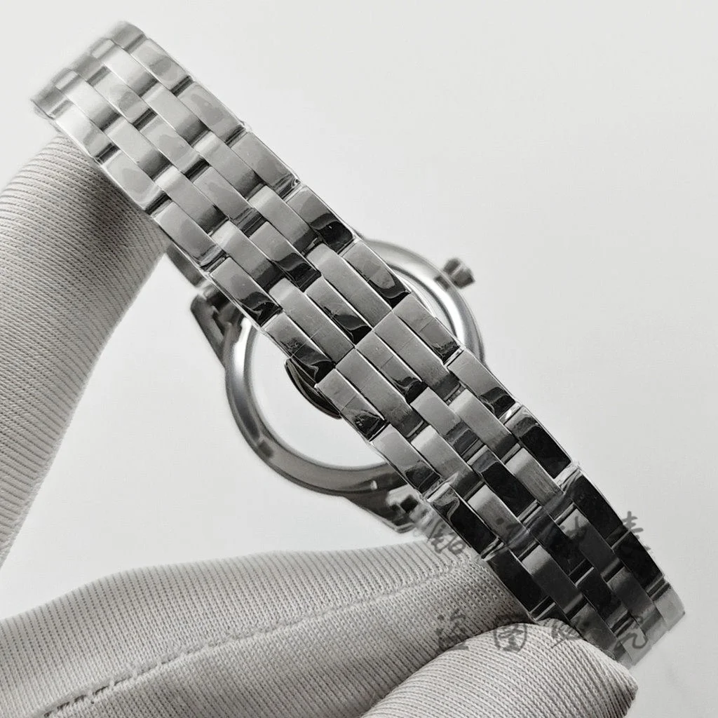 Elegant Ladies' Stainless Steel Cocktail Watch with Crown Arch Glass