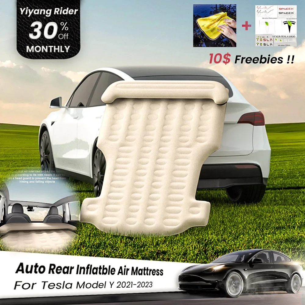 

Tesla Model Y Inflatable Air Mattress Portable Outdoor Camping Travel Bed Whit Air Pump For Tesla Model Y 2023 PartsAccessories
