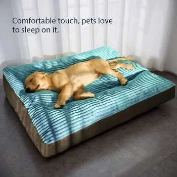 Autumn/Winter Oversized Dog Bed Pet Sleeping Pad for Warmth Washable Large Dog Bed Durable Chew-Resistant Kennel Puppy Bedl