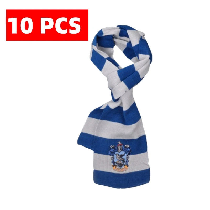 10 PCS / Harris Scarf Hogwarts Slytherin Emblem Gryffindor Hermione Scarf Gift Role playing accessories for the same movie