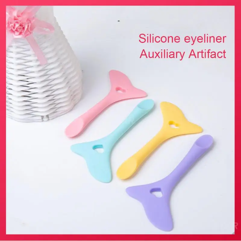 

New Silicone Eyeliner Stencils Wing Tips Marscara Drawing Lipstick Eyelash Aid Eyeshadow Applicator Aid Makeup Tools Resusable