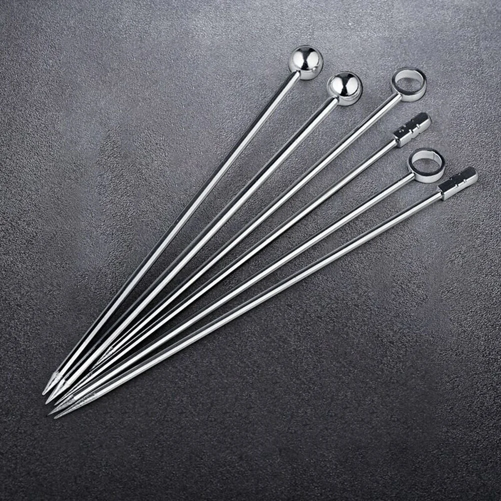

Stainless Steel Cocktail Picks Practical Fruit Pick Useful Stirring Stick Party Supplies For Home Bar