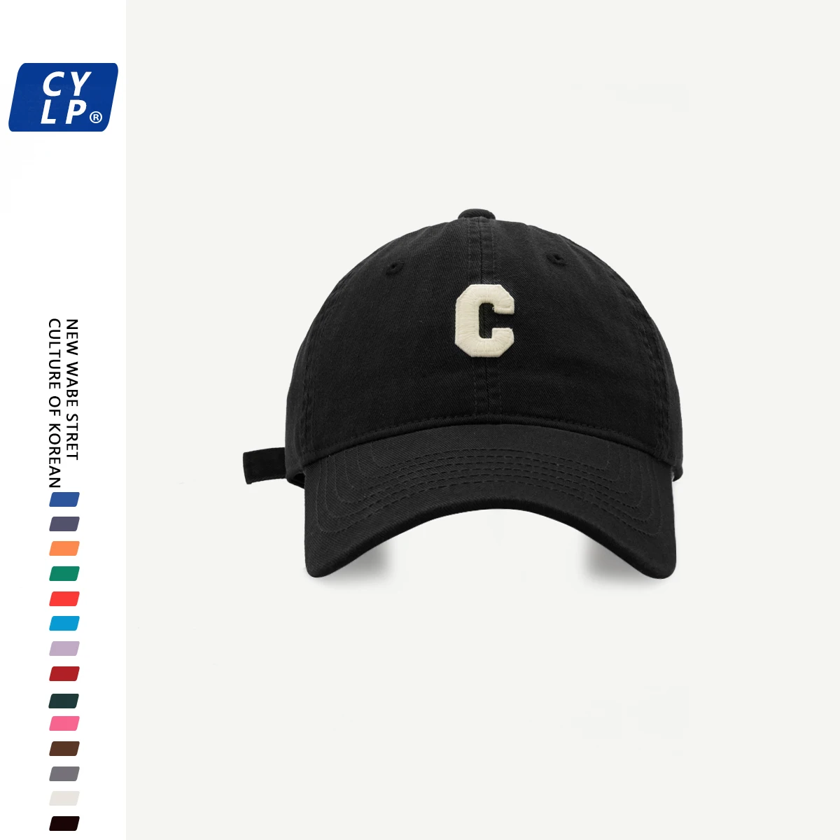 Black 28-new c letter baseball cap