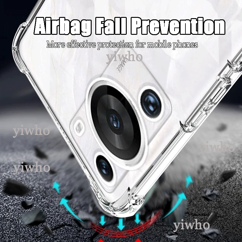 thumbnail image 5 of Funda de teléfono transparente para Huawei P60 Pro, carcasa fina de TPU suave TransFlash para Huawei P60 Art P60Pro P50 P40 Pro Mate 50 Pro, 5 of 5