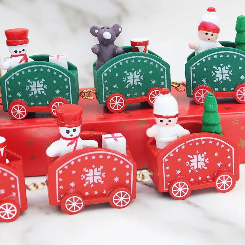 1 piece/bag 45mm toy decoration small train window display Christmas Eve pendant room decoration