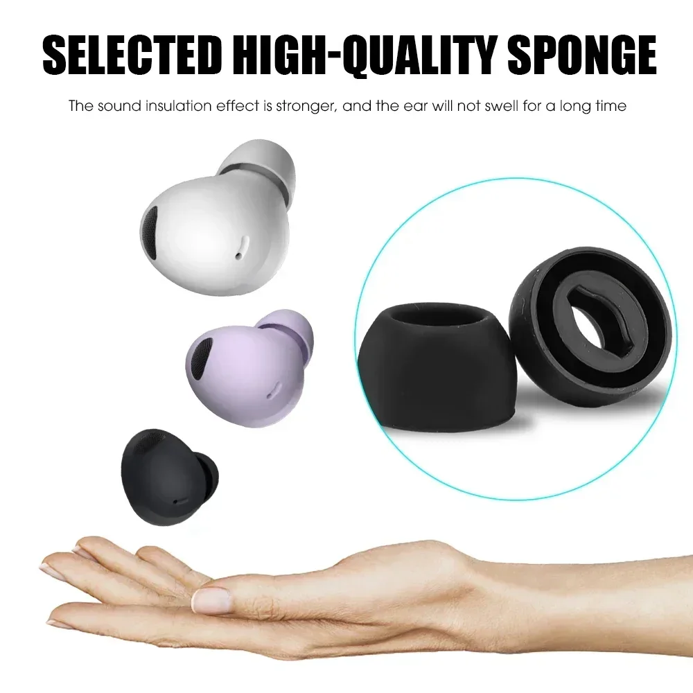 For Samsung Galaxy Buds Pro Eartips Earbuds Silicone Replacement Ear Pads Buds Noise Isolation Earplugs Earphone Accessories