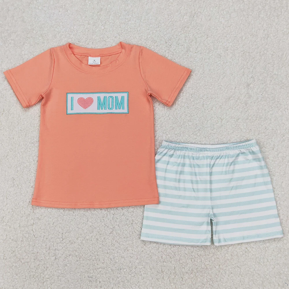 Kids Clothing Set Kids T Shirt Boys Clothing Set Kids Designer Clothes Boys Baseball Duck Embroidery Short Sleeve Shorts Sets Boutique Baby Boys Clothes