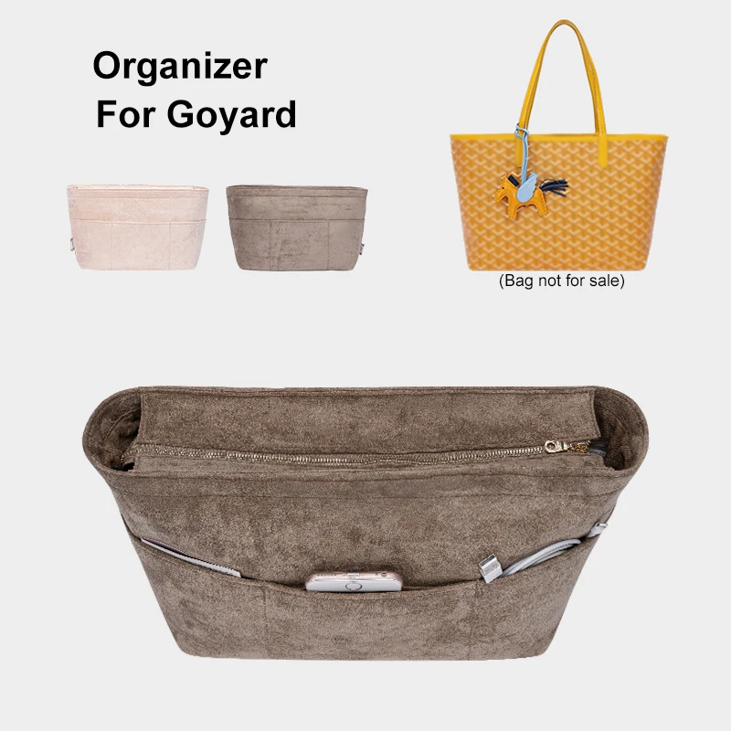 EverToner Felt Insert Organizer For Goyard GM PM Mini Tote Bag Womens  Handbag Inner Purse Travel Cosmetic Liner Bags Shaper - AliExpress