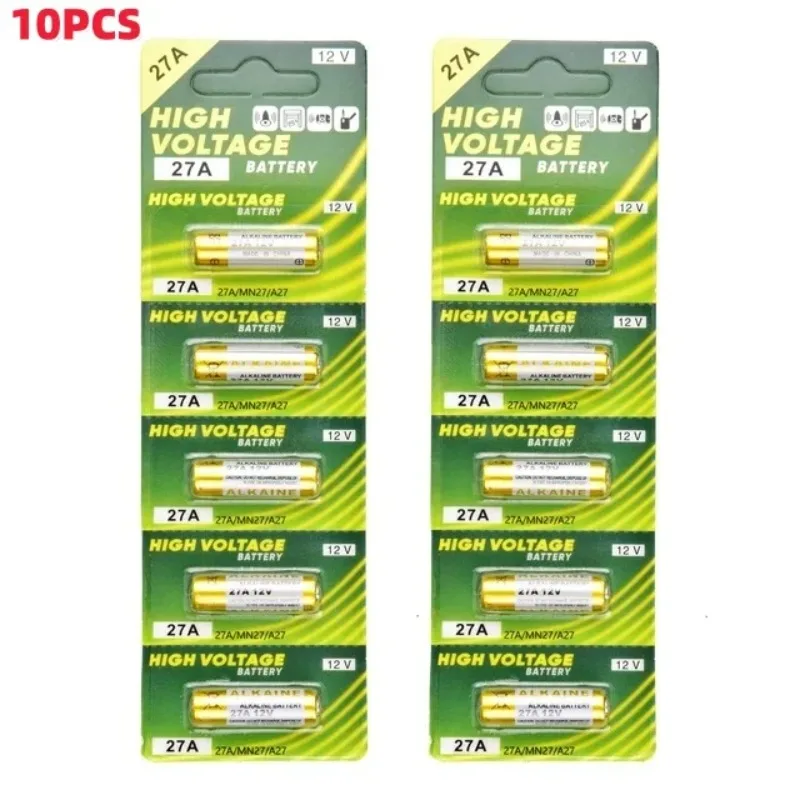 5-60PCS 12V 27A Dry Alkaline Battery A27 Batteries 27AE 27MN A2 L828 K27A for Remote Control Gamepad Flashlight Doorbell Toys