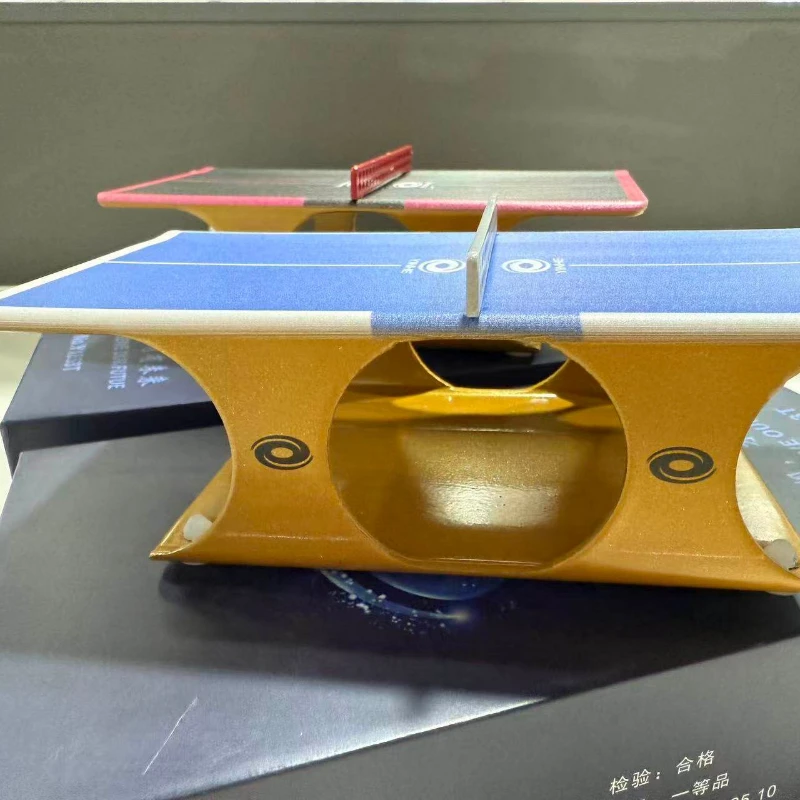 15x8x4cm 미니 탁구대 사각형 스틸 프레임 탁구대 세트 작은 창의적인 선물 수집용 탁구대