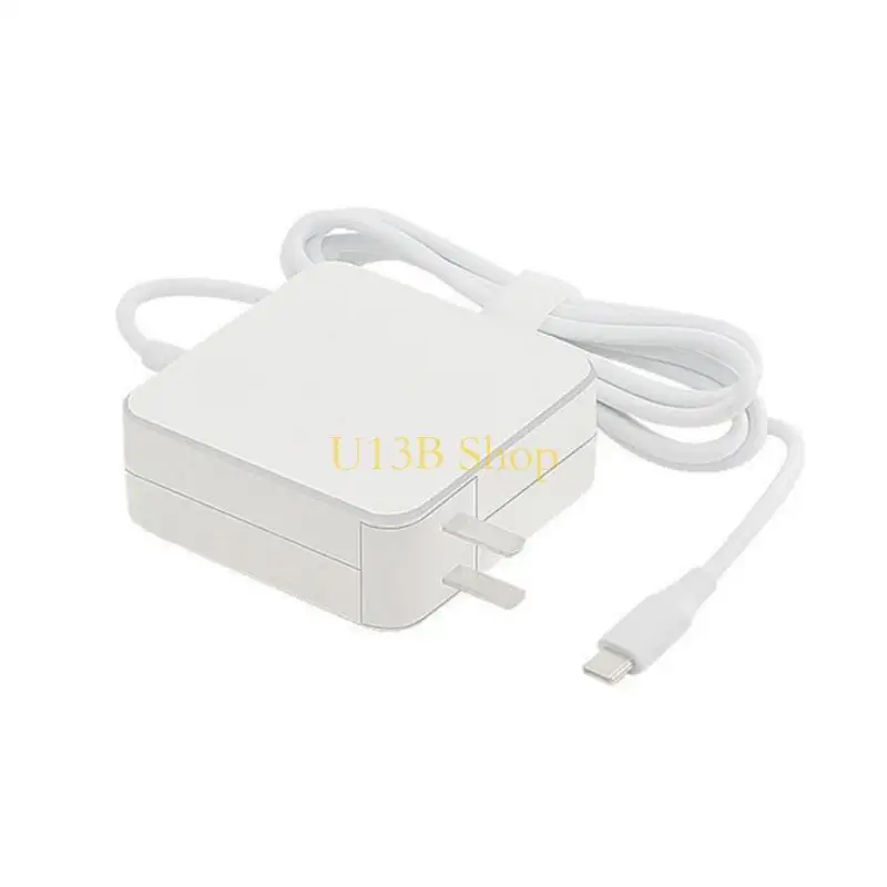U13B Power Adapter Cord for Laptops USB C Charging Head Wall Socket Head