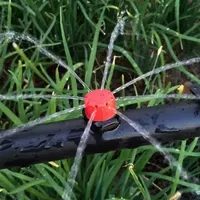 50-800pcs Adjustable Irrigation Drippers Sprinklers 1/4'' Emitter Dripper Micro Drip Irrigation Sprinklers for Watering System 2