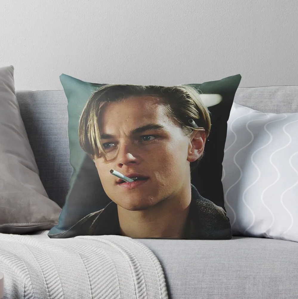 

Leonardo DiCaprio Throw Pillow Sofa Cushions Cover