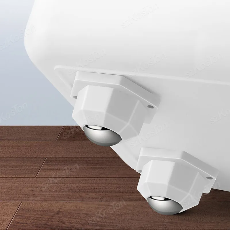 Furniture Casters 4Pcs Furniture Casters Wheels Self Adhesive Heavy Duty Pulley Stainless Steel Nylon Strong Universal Wheel 360&deg; Rotation furniture casters