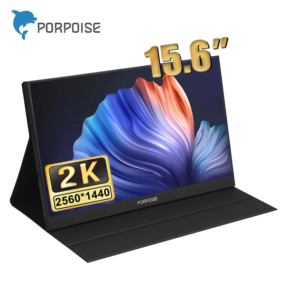 

Портативный монитор 2K, 15,6 дюйма, ультрапрозрачный, 2560x1440, 100% sRGB, монитор для ноутбука, USB C HDMI, монитор для компьютера, IPS экран для ПК, Mac