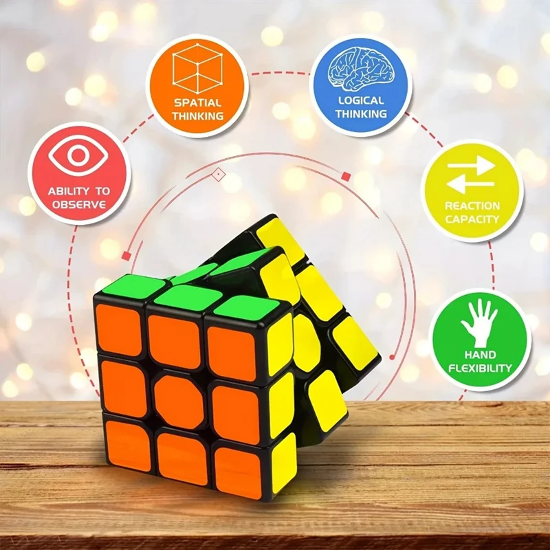 10pcs Mini Magic Cube Kids Birthday Party Gifts Supplies Children Educational Toys Goodie Bag Pinata Fillers Prize 3x3cm