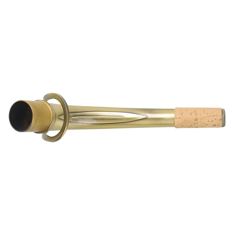 ABJX New E Flat Alto Saxophone Bent Neck Brass Mouthpiece Bent Pipe Antique Saxophone Neck Instrument Accessories