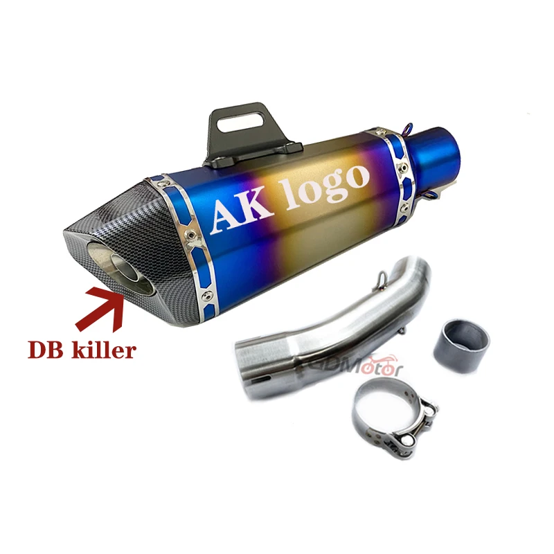 Motorcycle Full Exhaust System Slip For DUKE kTM 390 Adventure Husqvarna 401 2020 2021 Middle Link Pipe Connecting 51mm muffler - Image 2
