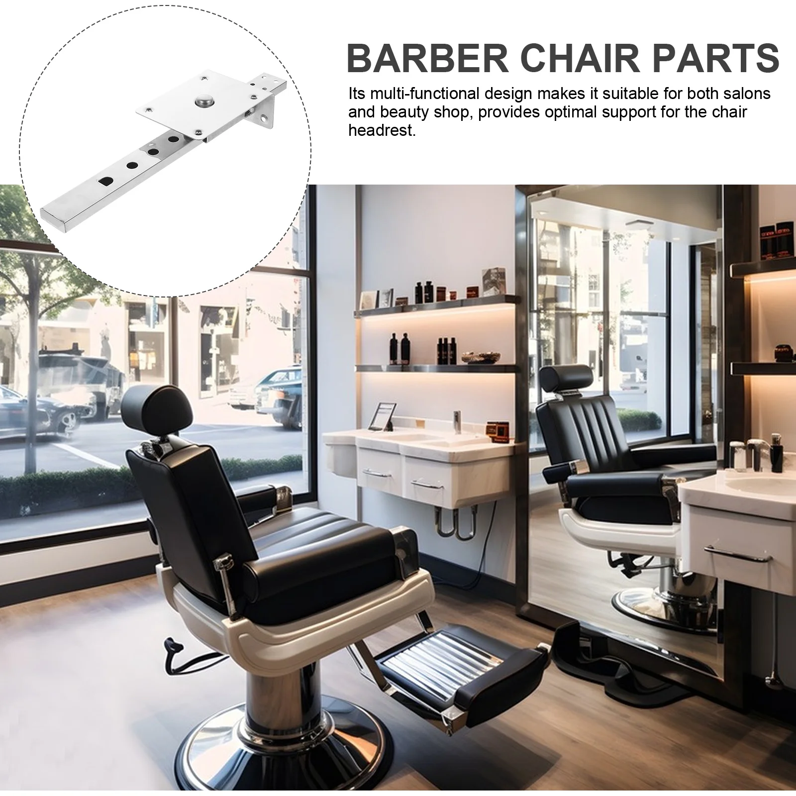 K902 Strong Chair Accessories Headrest Support Bracket Barber Replacement Parts Salon Attachment Massage Relaxation
