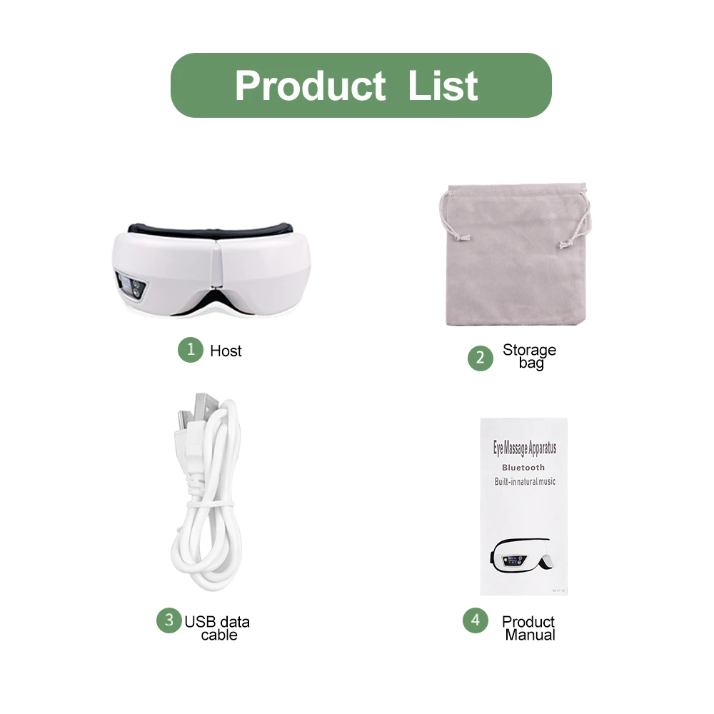 مدلك العين الذكي 6D بالبلوتوث ، أداة العناية بالعي...