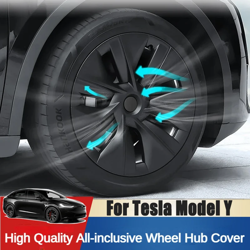 Hub Cap 19 Inch For Tesla Model Y-Wheel Performance Replacement Right&Left Full Rim Cover
