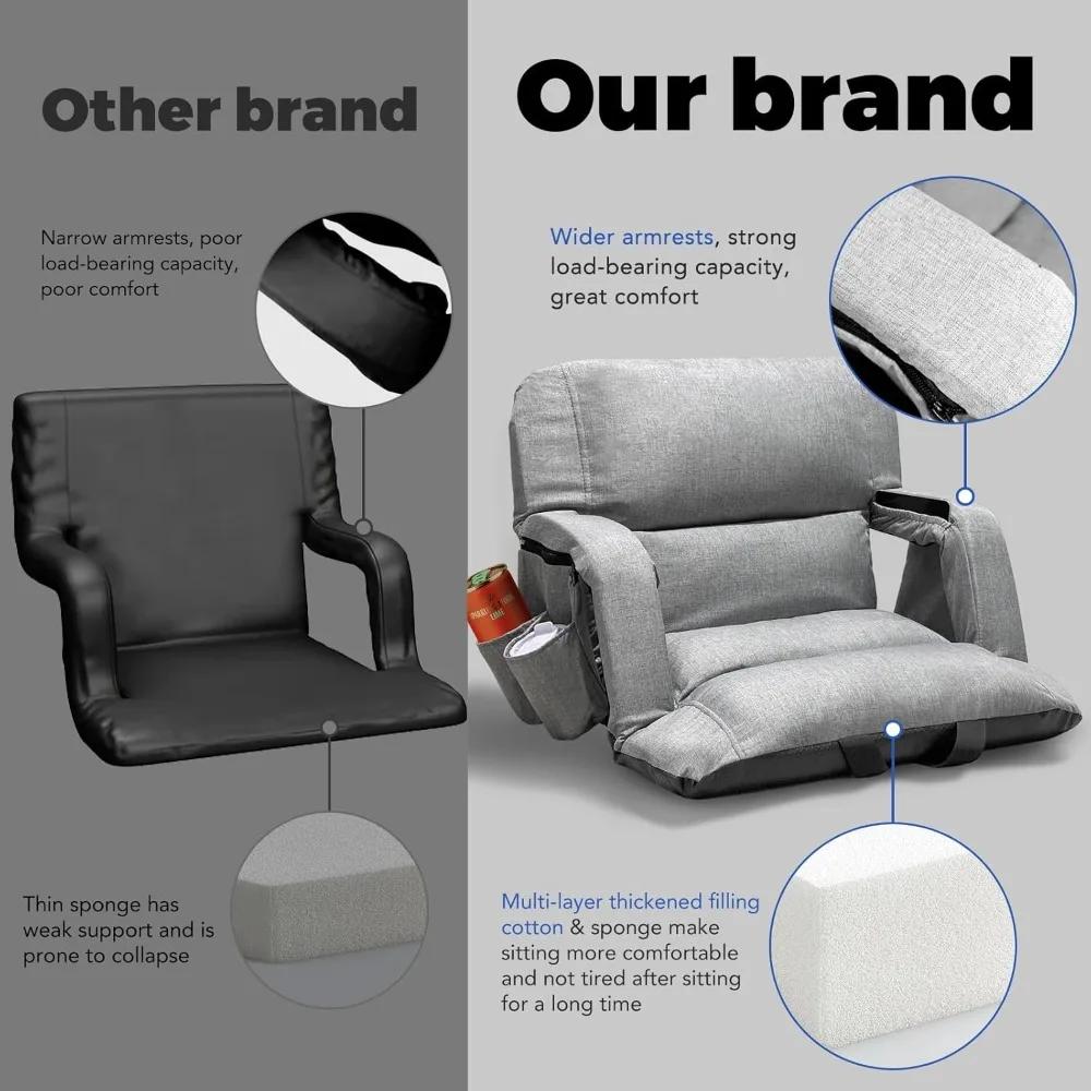 2-Pack Wide Stadium Seats 3