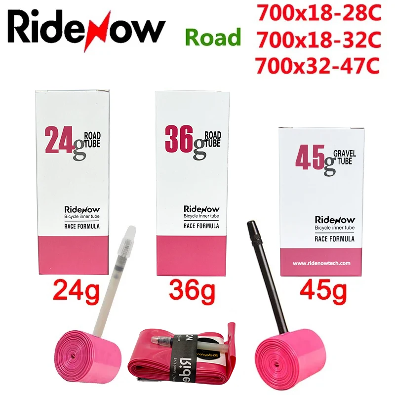 Description Picture 2 of itemRideNow TPU Road Bicycle Inner MTB Tube 700x25C Tire gravel bike accessories 29x1.5 1.9 Tires Patch kit 24 36 45g Ride now Tubes